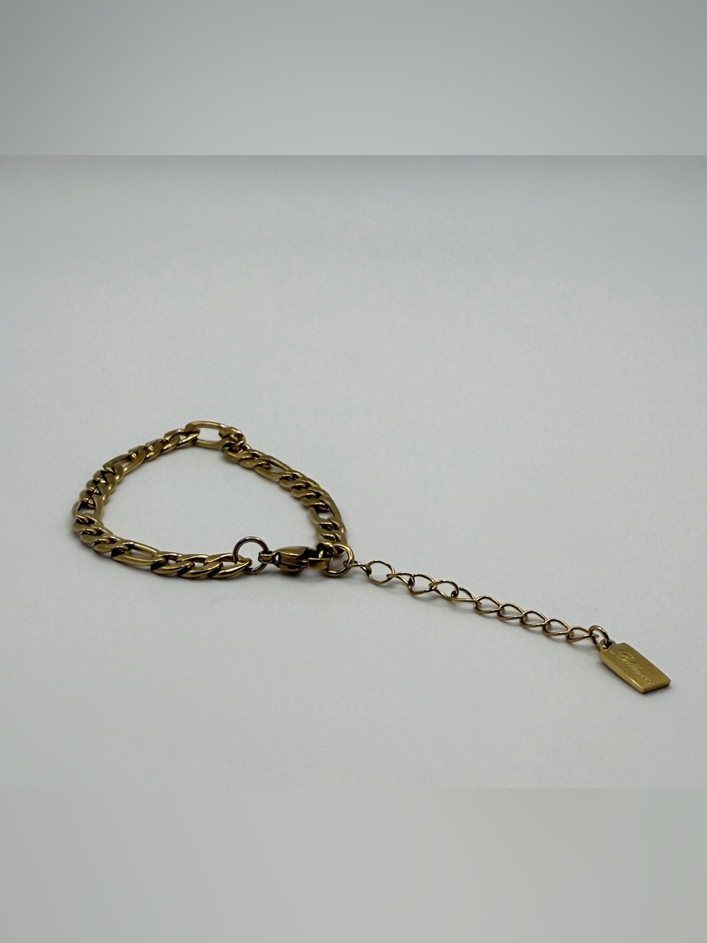 New Bellaucci Jasper bracelet, Figaro-link gold-plated